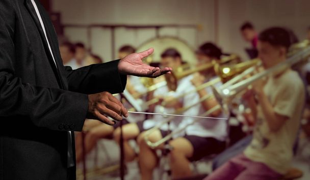 Dirigent orchestru ruce, vedoucí  - Fotografie, Obrázek