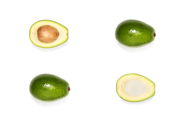 composition of fresh ripe avocados - Photo, Image