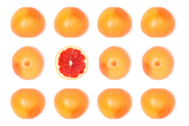 Zusammensetzung von frischen reifen Grapefruits - Foto, Bild