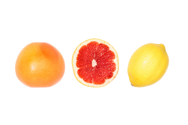 composition of grapefruits and lemon - Фото, зображення