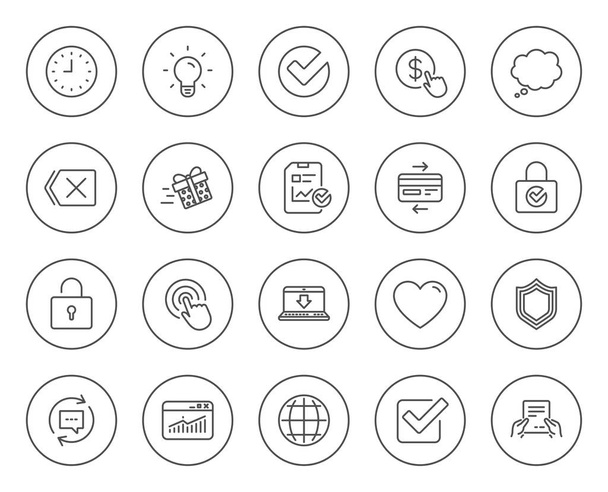 Report and statistics icons - Vecteur, image