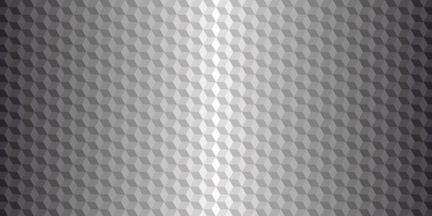Gradiente de cubo blanco y negro abstracto
 - Vector, imagen