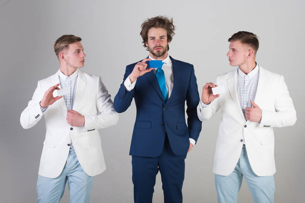 Group of businessmen wearing formal suits - Fotoğraf, Görsel