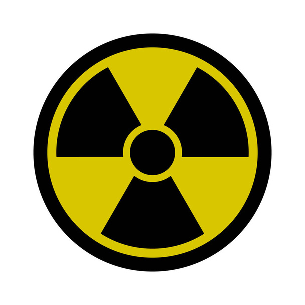 Ακτινοβολία σημάδι - πυρηνική απειλή - Φωτογραφία, εικόνα
