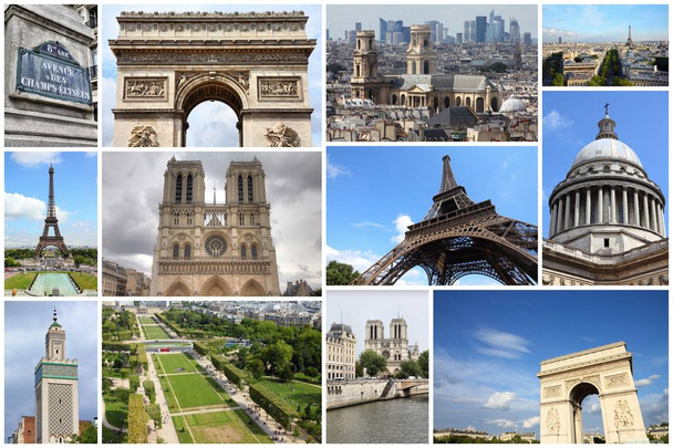 Paris postcard collage - Photo, Image