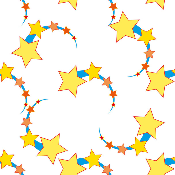 Ascending star as seamless vector. - Vector, Image