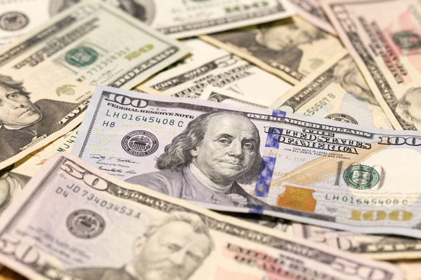 Dólar americano contas no detalhe
 - Foto, Imagem