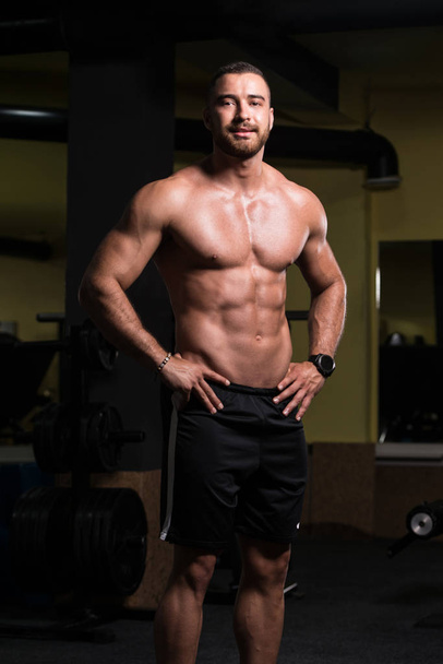 Portrait Of A Fitness Muscular Man - Φωτογραφία, εικόνα
