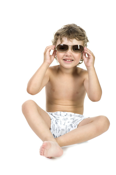 Little boy in sun glasses - Foto, imagen