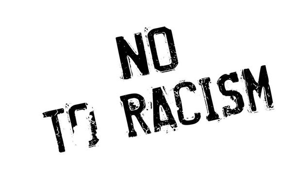 No To Racism rubber stamp - Vector, Imagen