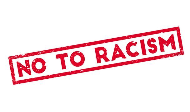 No To Racism rubber stamp - Vettoriali, immagini