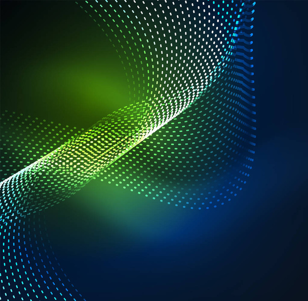 Vector wave particles background - Vector, Image