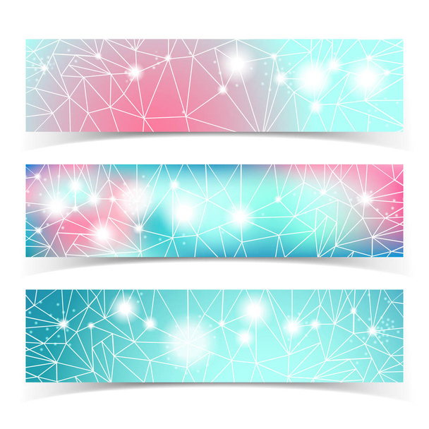 Banner Set With Multiple Lines - ベクター画像