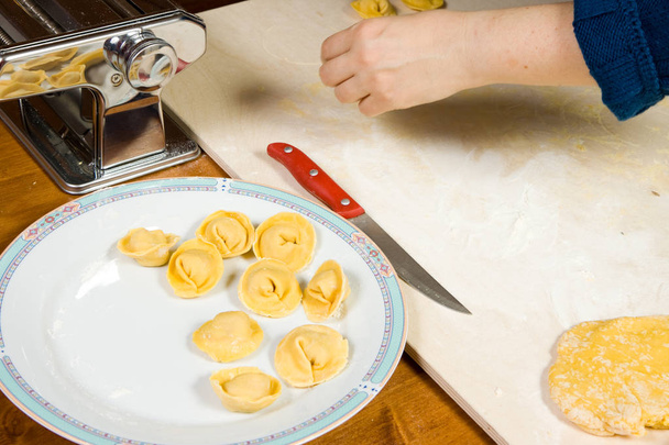 making pasta at home - 写真・画像