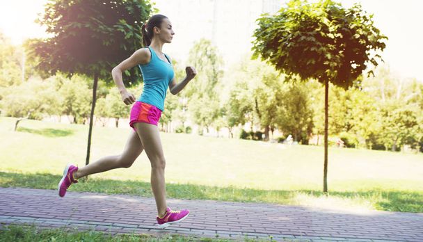 woman jogging in park - Photo, image