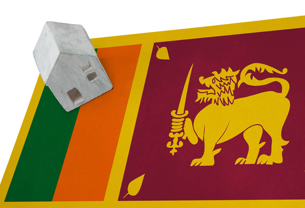 Häuschen auf einer Fahne - sri lanka - Foto, Bild