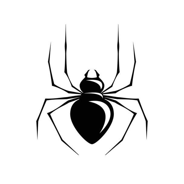 Spider. Flat icon on white background - Vector, Image