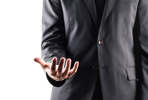 businessman with open hand    - Photo, Image