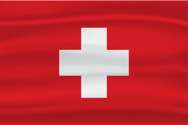 national flag of Switzerland  - Vector, Image
