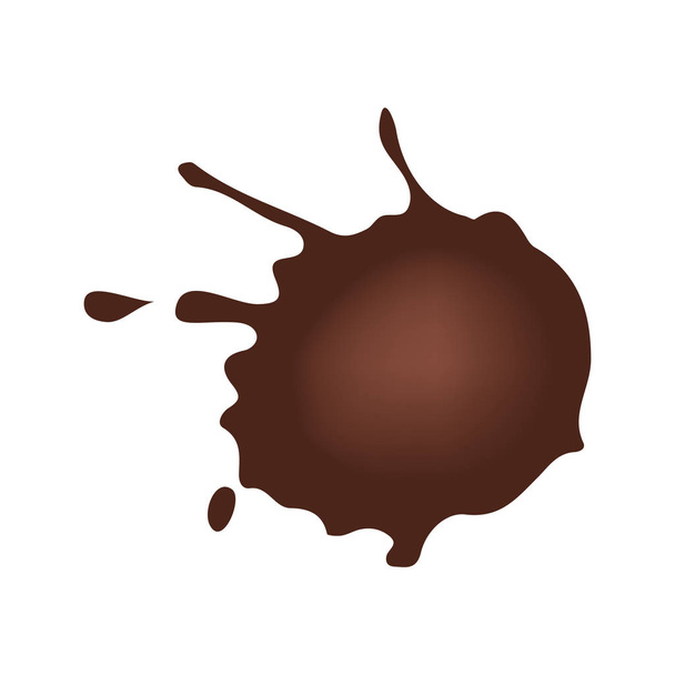 chocolate stain icon  - Vetor, Imagem