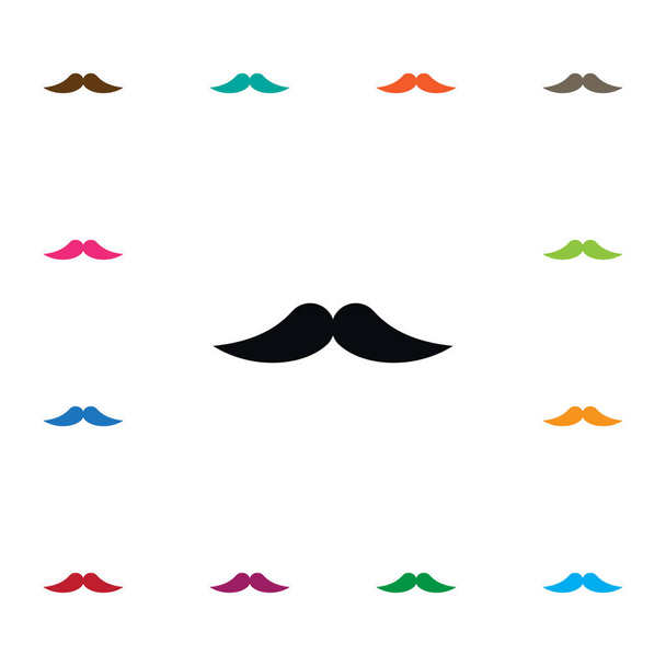 Icône de moustache isolée. L'élément vectoriel de barbier peut être utilisé pour la moustache, le barbier, le concept de conception de Whiskers
. - Vecteur, image