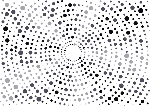 黒と白のベクトル色のハーフトーンの背景、水玉コンセプト - ベクター画像