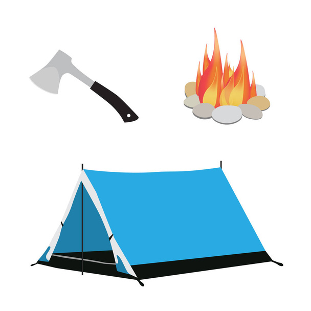 Camping set raster - Foto, immagini