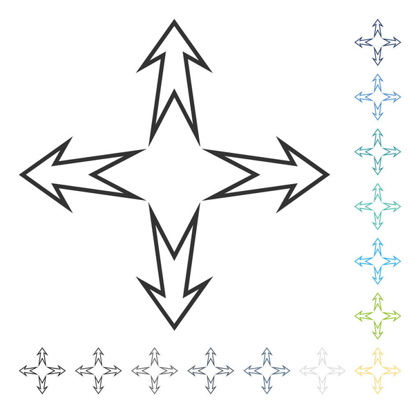 Expand Arrows Vector Icon - Διάνυσμα, εικόνα