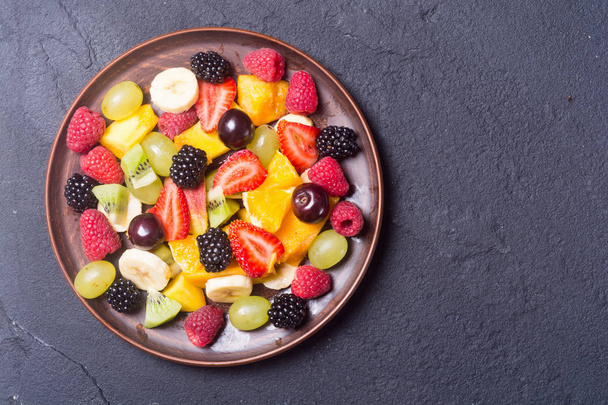 Fruit and berries salad  - Photo, Image