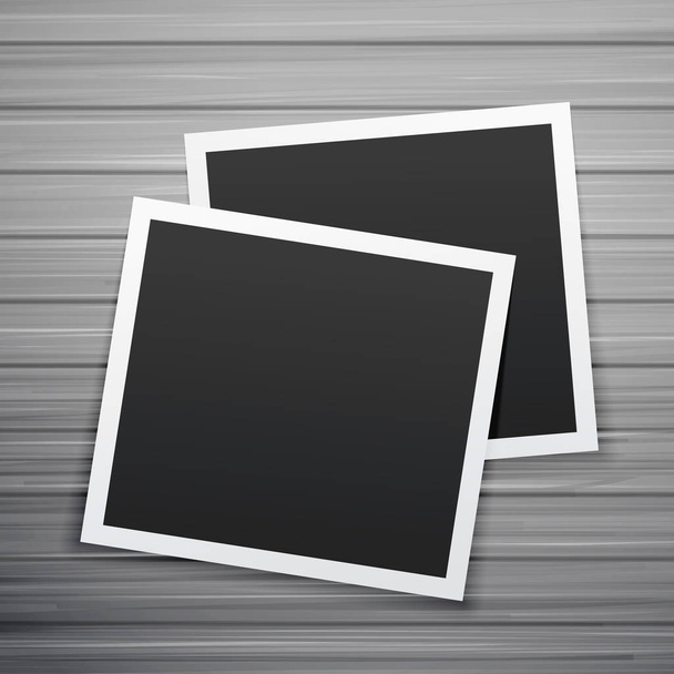 two photo frames stack vector - Vector, afbeelding