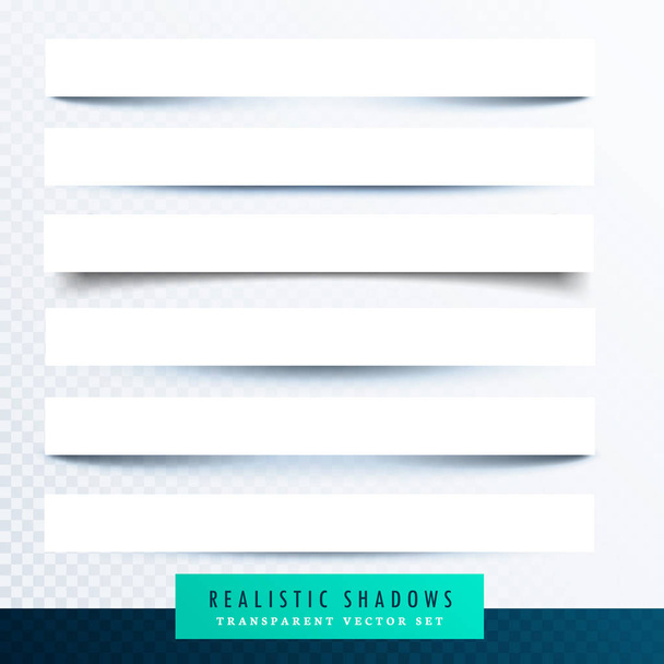collection of paper shadows effect - Vector, Image