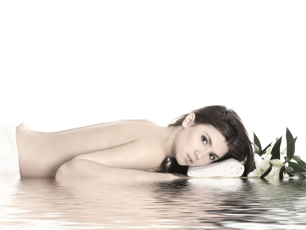 Attractive woman getting spa treatment - Valokuva, kuva