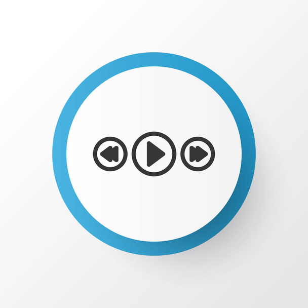Song UI Icon Symbol. Premium Quality Isolated Music Control Element In Trendy Style. - Vector, Image
