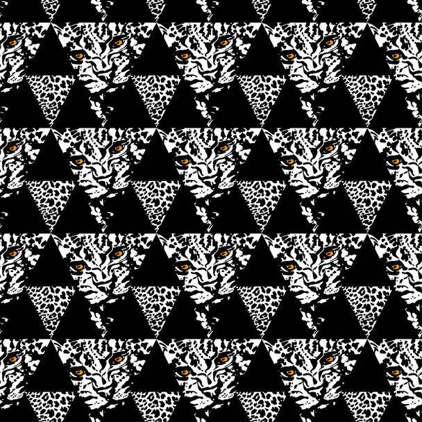 Безшовний повторюваний текстиль, мазки з чорнилом у каракулі
  - Вектор, зображення