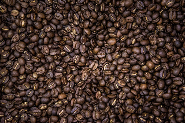 Skupina z pražené kávové boby - Fotografie, Obrázek