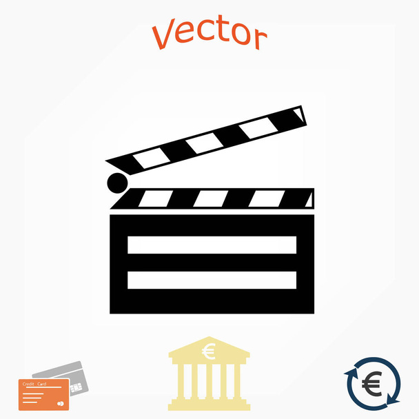 set icons cinematografía cinema icon
 - Vector, Imagen
