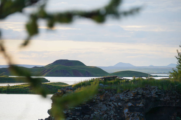 Pseudokraattereita Myvatn-järven lähellä, Pohjois-Islanti
 - Valokuva, kuva
