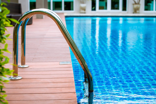 swimming pool with stair - 写真・画像