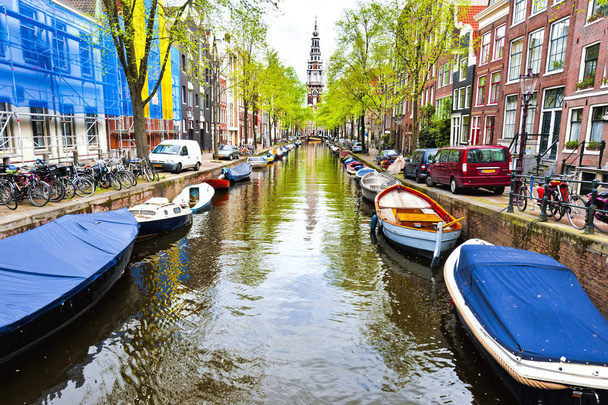 Městská scéna v Amsterdamu  - Fotografie, Obrázek