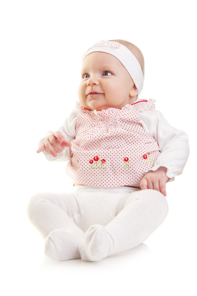 Portrait of beautiful baby girl - Foto, Imagem