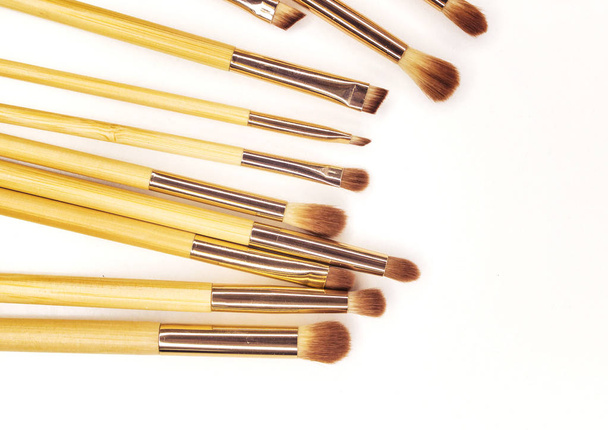 Brushes for make-up bamboo - Photo, Image