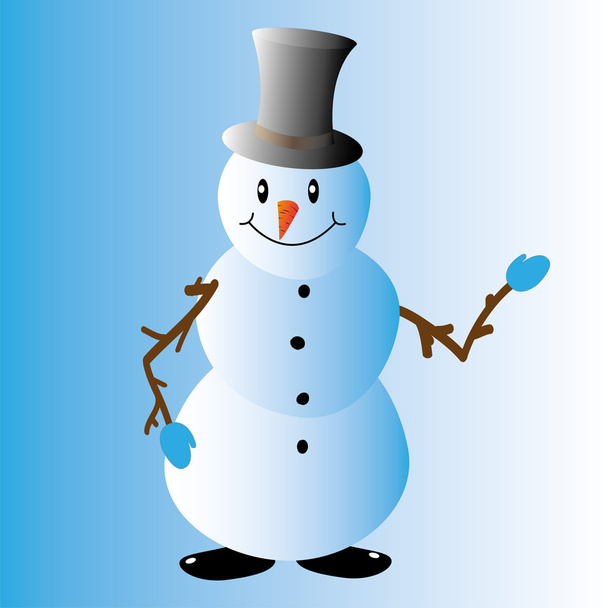 sneeuwpop - Vector, afbeelding