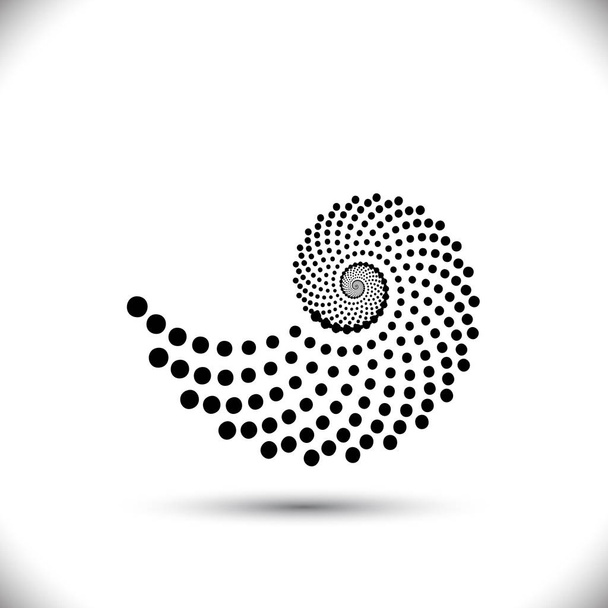 抽象的な螺旋または渦巻 - ベクター画像