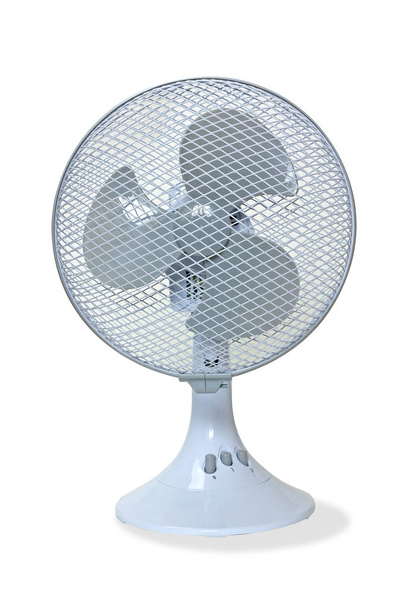 Ізольований білий настільний вентилятор
 - Фото, зображення