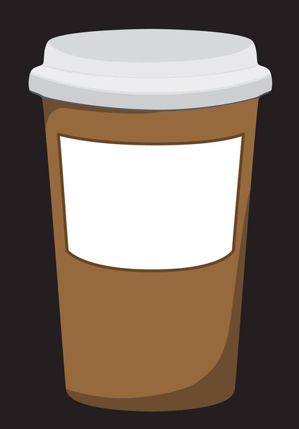 Tasse à café en plastique avec chaud
 . - Photo, image