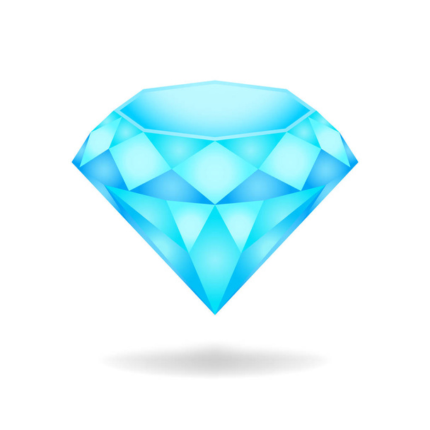 Blue diamond.   illustration - Photo, Image
