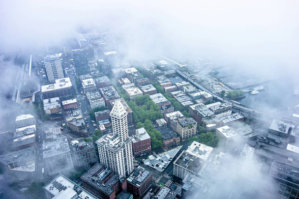 légi kilátást Seattle-i washington - Fotó, kép