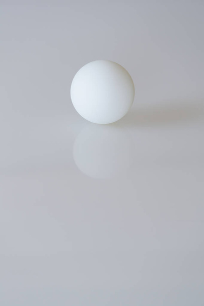table tennis ball on white table - 写真・画像