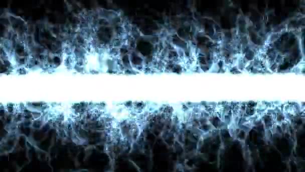 4 k σωματιδίων ακτίνων λέιζερ πυροτεχνήματα, κεραυνούς μαγνητικά, λέιζερ αφηρημένα φόντο. - Πλάνα, βίντεο