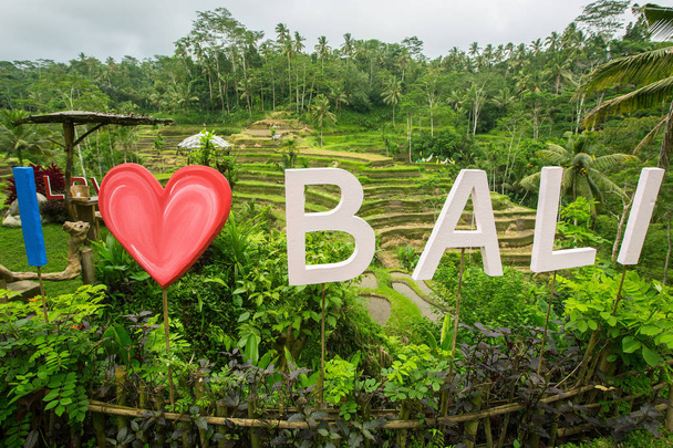 I Love Bali tekst  - Zdjęcie, obraz